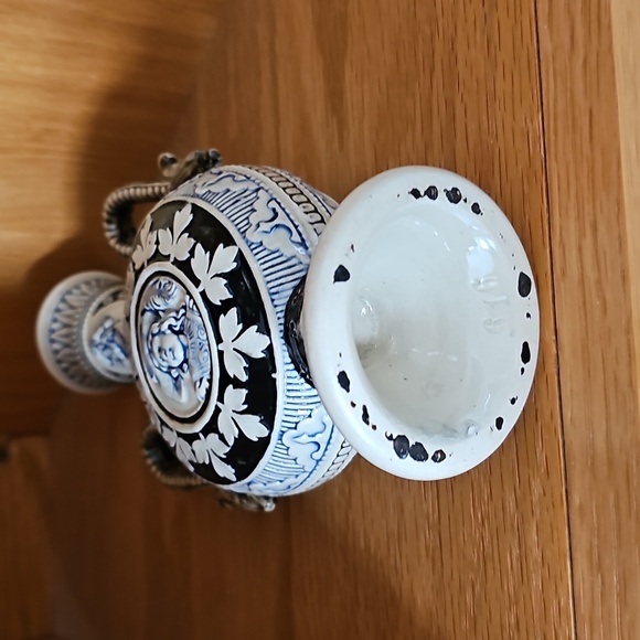 ⚱️HP⚱️Antique German Salt-Glazed Stoneware Vase 19th Century Historismus Period - Picture 12 of 15